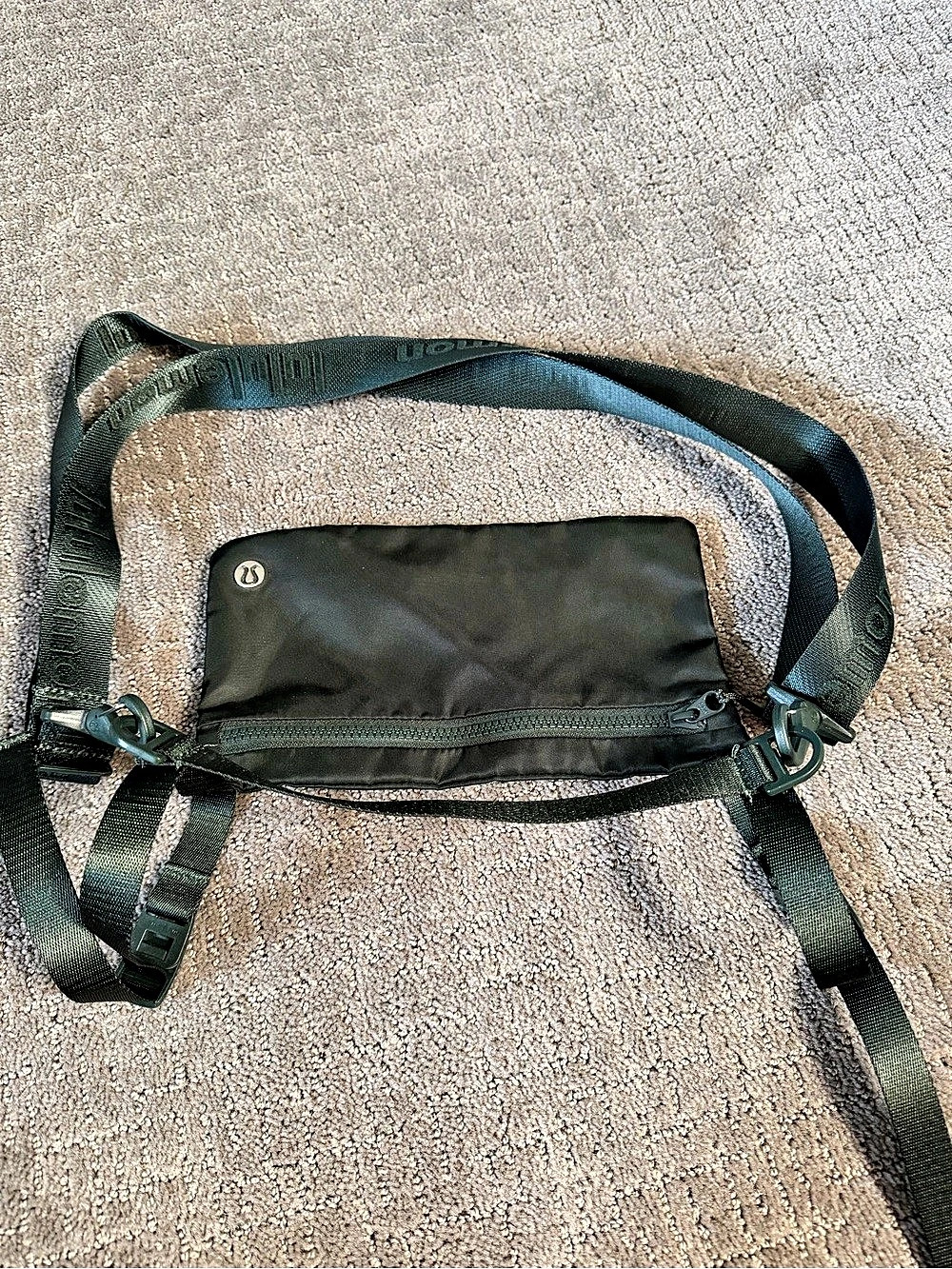 Lululemon yoga sling bag army green